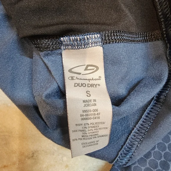 Champion Duo Dry Women’s 1/4 Zip Pullover Blue Black Size Small Long Sleeve Runn - Picture 9 of 13